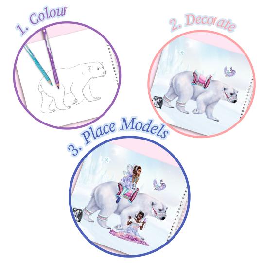 TOPModel Create Your Own Fantasy Friends Sticker Book