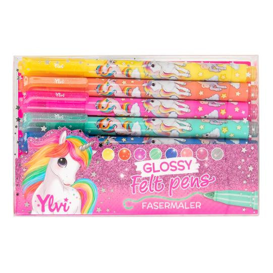 TopModel Ylvi Glossy Felt Pens Set 8pk