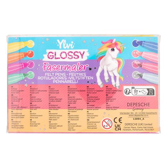 TopModel Ylvi Glossy Felt Pens Set 8pk