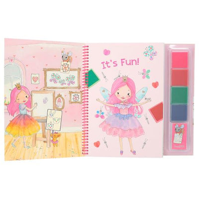 TOPModel Princess Mimi Fingerprint Fun Paint Book And Finger Paint