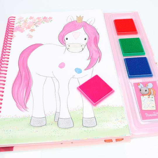 TOPModel Princess Mimi Fingerprint Fun Paint Book And Finger Paint