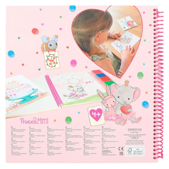 TOPModel Princess Mimi Fingerprint Fun Paint Book And Finger Paint