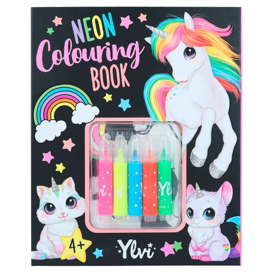 TopModel Ylvi Neon Colouring Book With Mini Markers