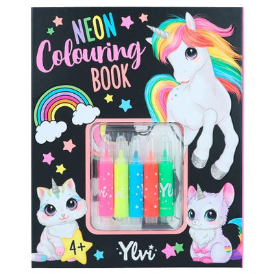 TopModel Ylvi Neon Colouring Book With Mini Markers
