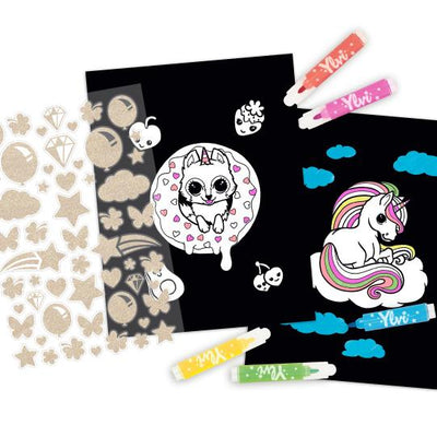 TopModel Ylvi Neon Colouring Book With Mini Markers