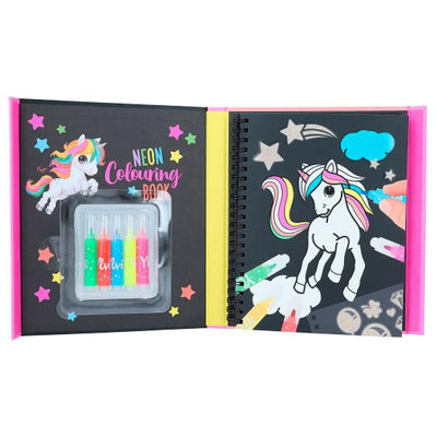 TopModel Ylvi Neon Colouring Book With Mini Markers
