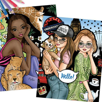 TOPModel And Friends Colour And Design Book