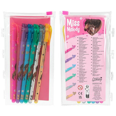 TOPModel Miss Melody Create Your Own Glitter Horse Colouring Book With 6 Colouring Pens