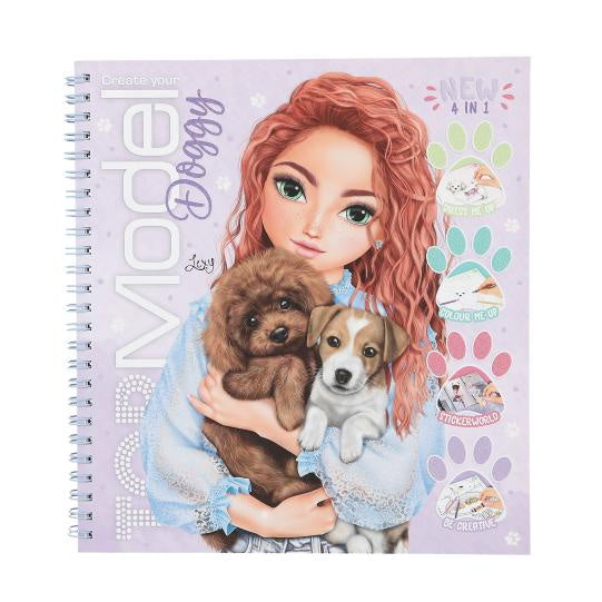 TOPModel Doggy Collection Sticker And Colouring Book