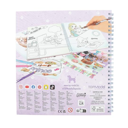 TOPModel Doggy Collection Sticker And Colouring Book