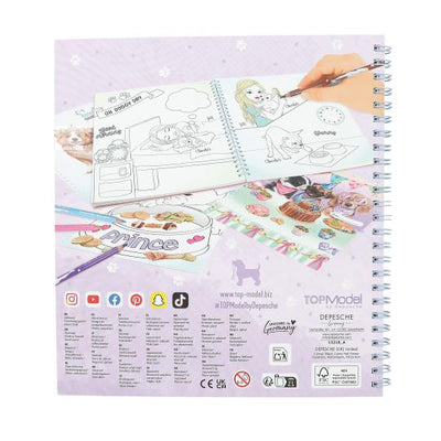TOPModel Doggy Collection Sticker And Colouring Book