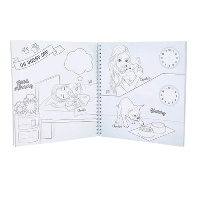 TOPModel Doggy Collection Sticker And Colouring Book
