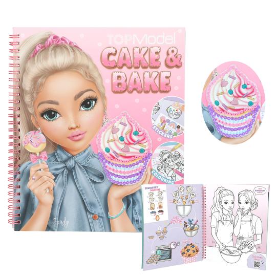 TOPModel Bake And Cake Colouring And Sticker Book