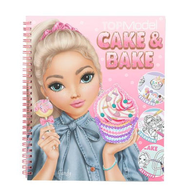 TOPModel Bake And Cake Colouring And Sticker Book