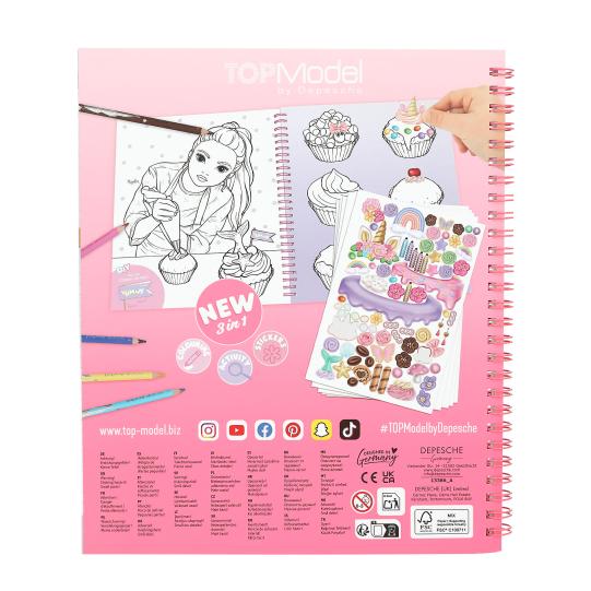 TOPModel Bake And Cake Colouring And Sticker Book