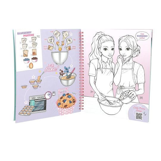 TOPModel Bake And Cake Colouring And Sticker Book