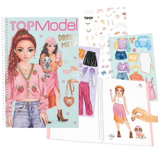 TopModel Dress Me Up Janet Sticker Book