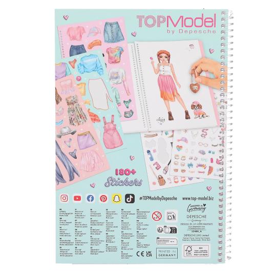 TopModel Dress Me Up Janet Sticker Book