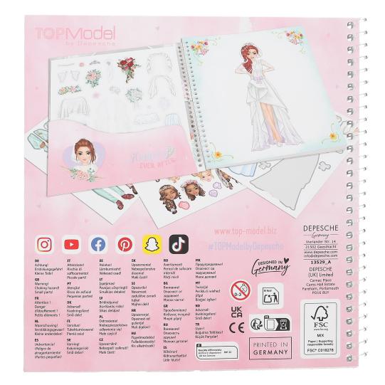 TopModel Dress Me Up Wedding Sticker Book