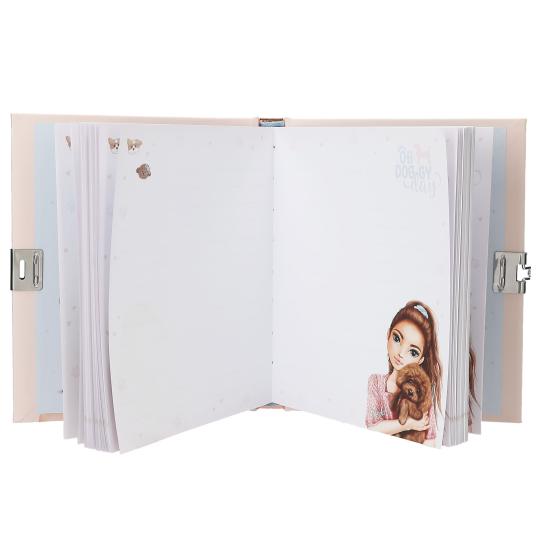 TopModel Diary With Padlock Puppy Motif