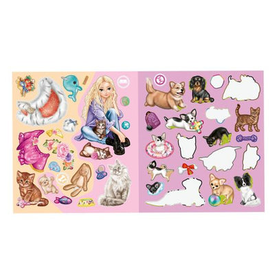 TopModel Stickerworld Sticker Book Kitty