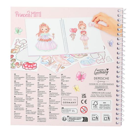 TopModel Princess MiMi Dress Me Up Sticker Book