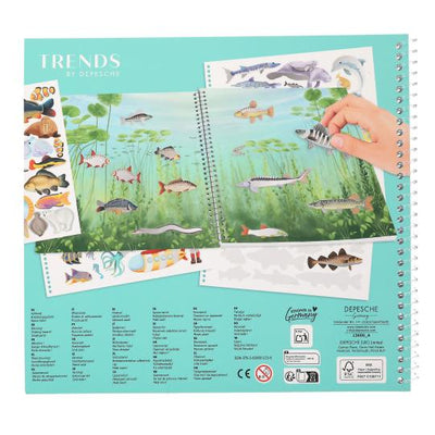 TopModel Trends Create Your Own Ocean Life Sticker Book