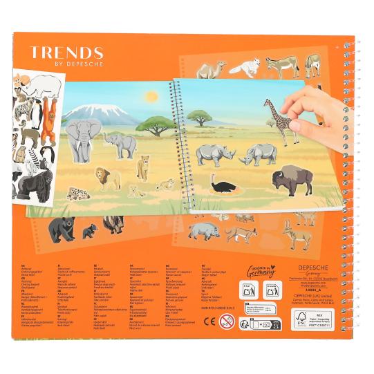 Trends Create Your Wildlife Sticker Book