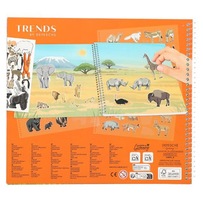 Trends Create Your Wildlife Sticker Book
