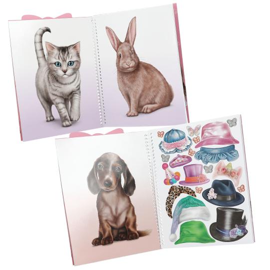 TopModel Cute Animals Dress Me Up Sticker Book