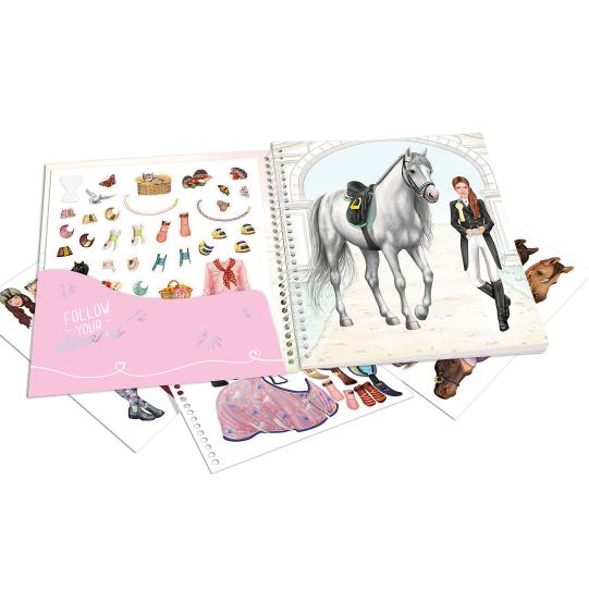TopModel Miss Melody Dress Me Up Sticker Book Horses
