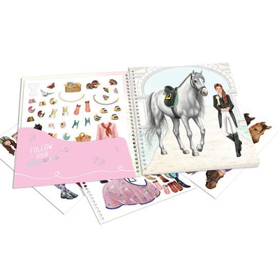 TopModel Miss Melody Dress Me Up Sticker Book Horses