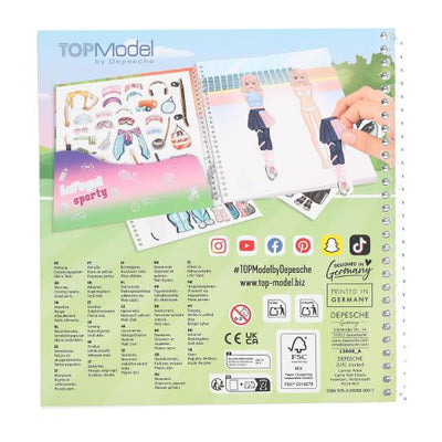 TopModel Dress Me Up Sports Sticker Book