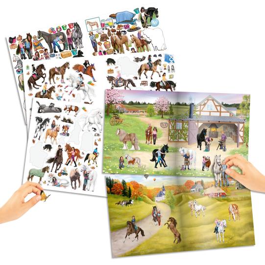TopModel Miss Melody Stick World Sticker Book Horse Motif