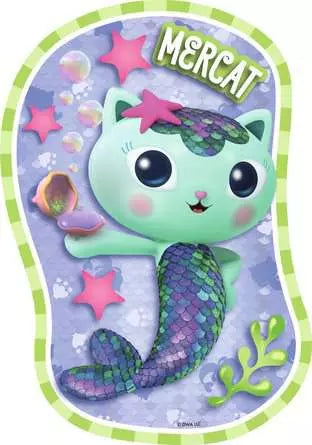 Gabby's Dollhouse 4 in A Box Large Shaped Jigsaw Puzzles