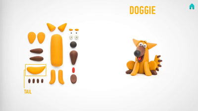 Hey Clay Sculpting Clay Animals 3 Can Set Doggie