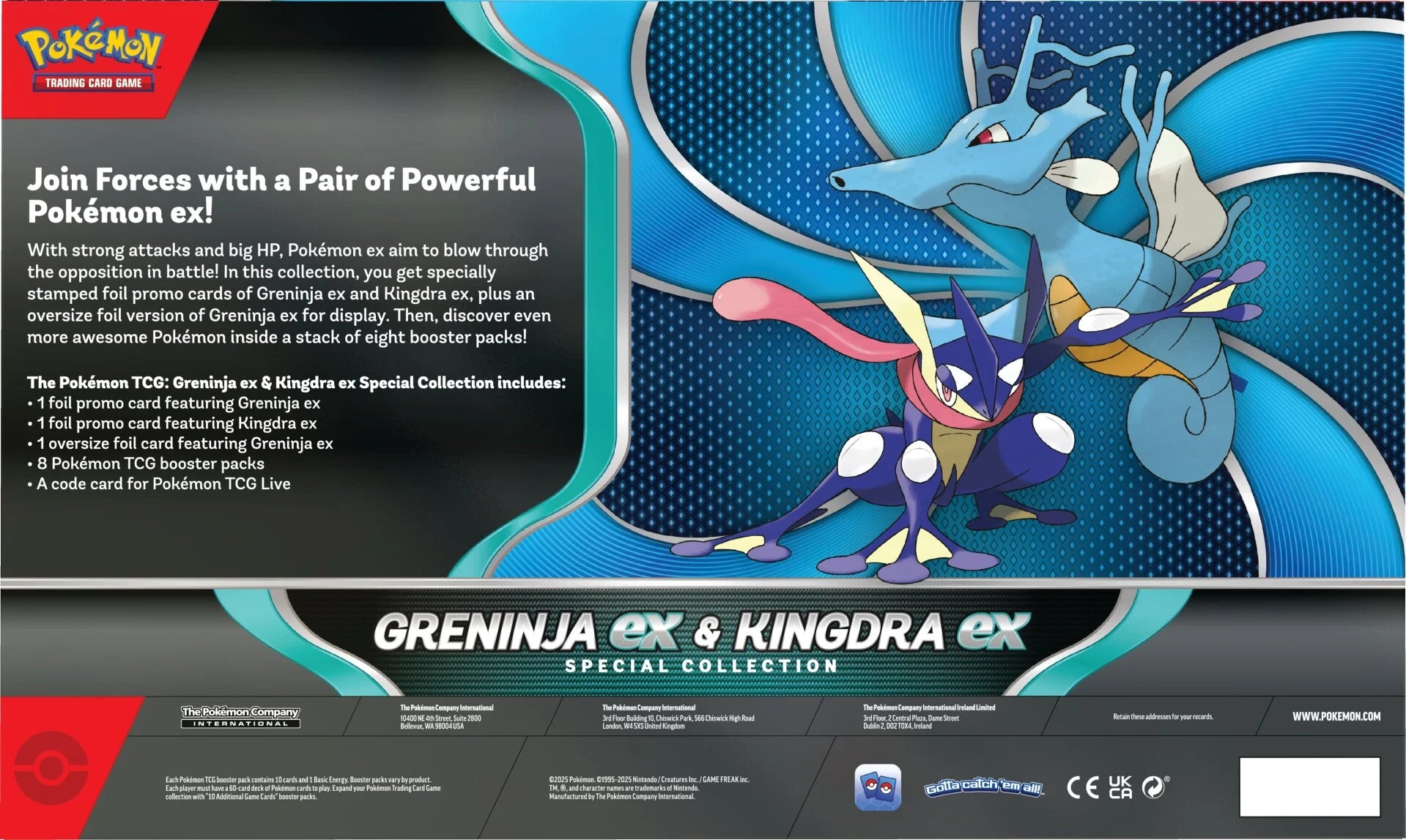 Pokemon Trading Card Game EX Box Special Collection Greninja And Kingdra