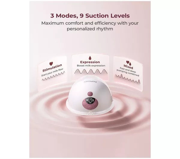 Momcozy M5 Wearable Single Breast Pump Grey