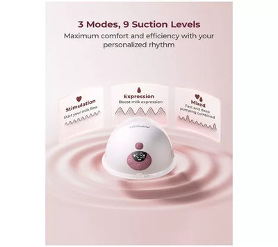 Momcozy M5 Wearable Single Breast Pump Grey