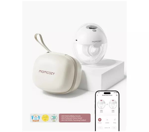 Momcozy M5 Wearable Single Breast Pump Grey