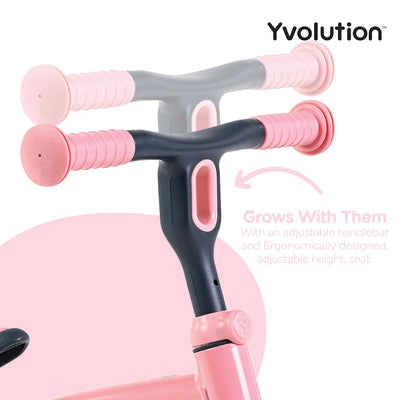 Yvolution Junior Balance Bike Pink 18months - 4years