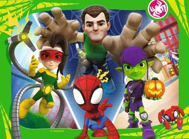 SpiderMan Spidey And His Amazing Friends 4 In A Box Jigsaw Puzzle
