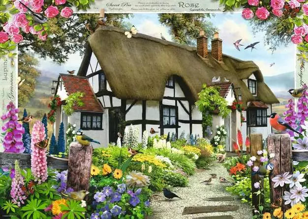 Ravensburger Rose Cottage 500pc Jigsaw Puzzle