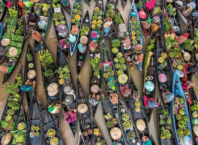 Ravensburger Floating Market Indonedsia 500pc Jigsaw Puzzle