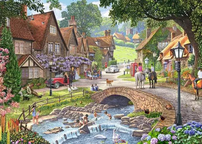Ravensburger Lazy Days By The Stream 1000pc Jigsaw Puzzle