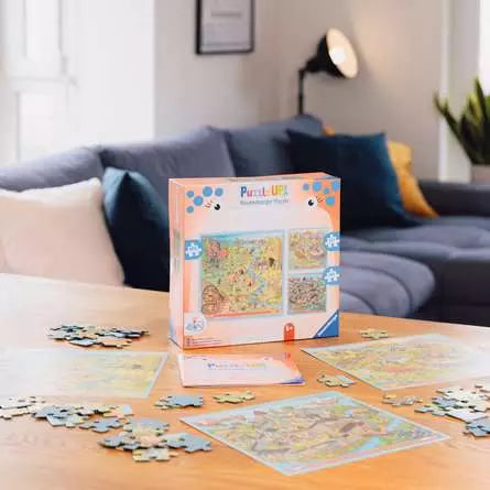Ravensburger Puzzles Up 4 In A Box History Jigsaw Puzzle