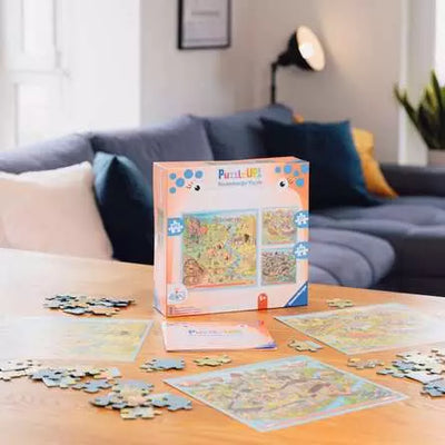 Ravensburger Puzzles Up 4 In A Box History Jigsaw Puzzle