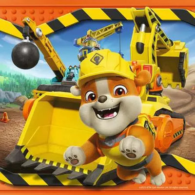 Paw Patrol Rubble And Crew 3 x 49pc Jigsaw Puzzles