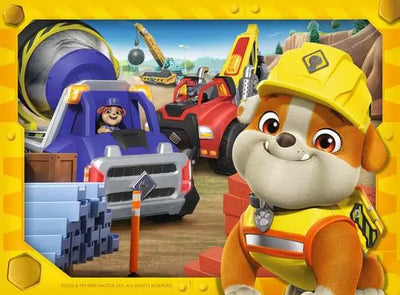 Paw Patrol Rubble And Crew 4 In A Box Puzzle