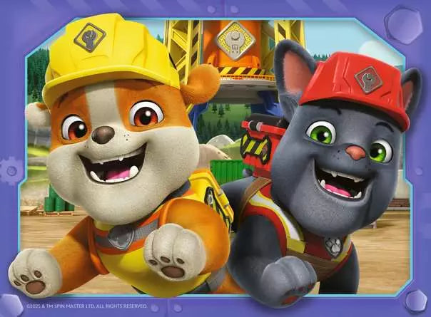 Paw Patrol Rubble And Crew 4 In A Box Puzzle